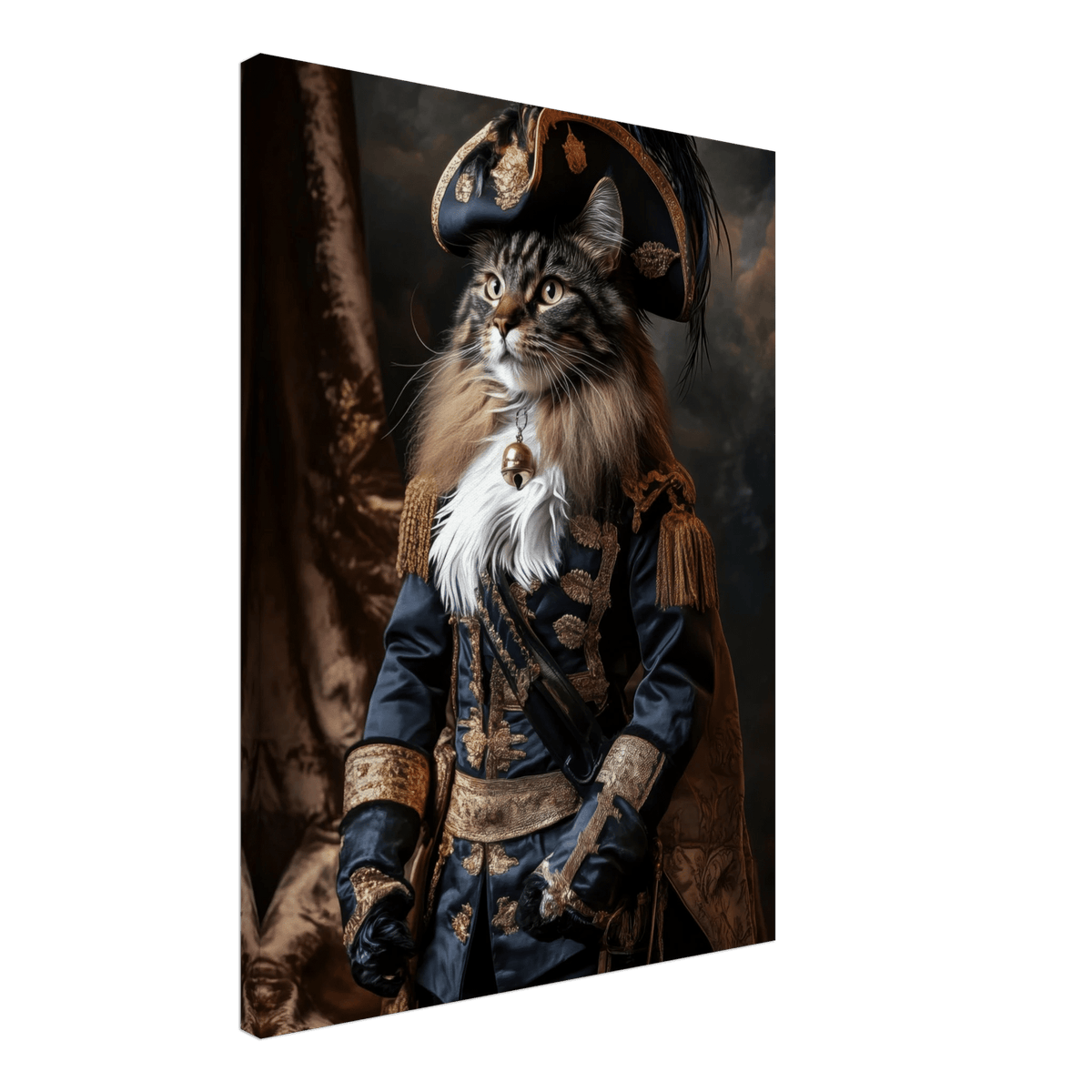 Baroque Military Commander Cat A fierce - looking - Shop Ai Art WebShop - Digital Art online Store