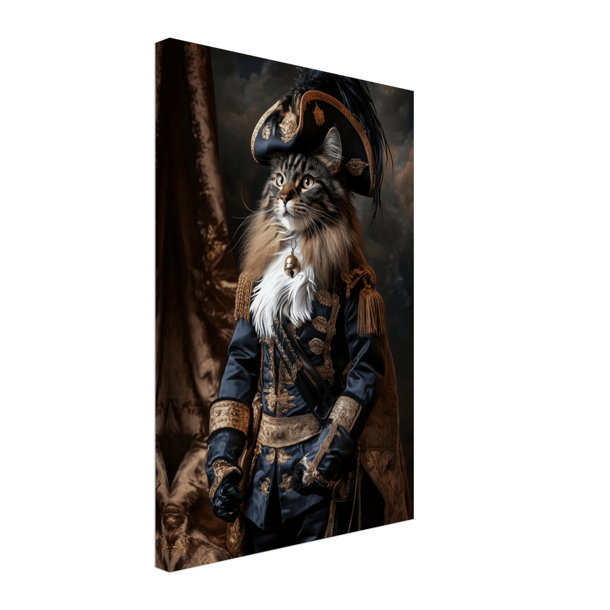 Baroque Military Commander Cat A fierce - looking - Shop Ai Art WebShop - Digital Art online Store