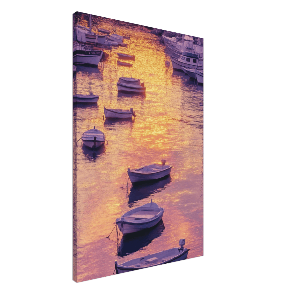 Boats at Dusk A harbor filled with gently rocky 4 - Shop Ai Art WebShop - Digital Art online Store