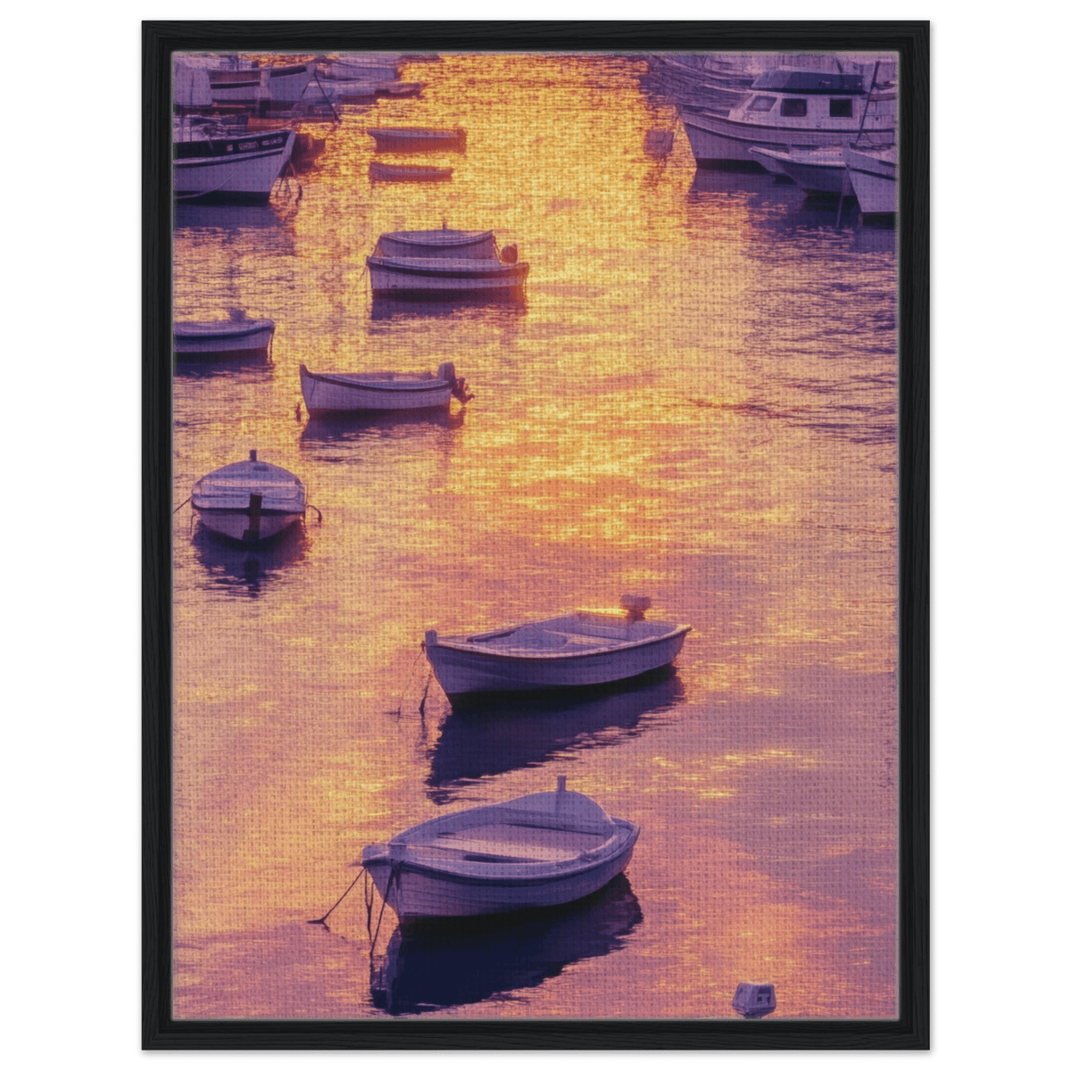 Boats at Dusk A harbor filled with gently rocky 4 - Shop Ai Art WebShop - Digital Art online Store