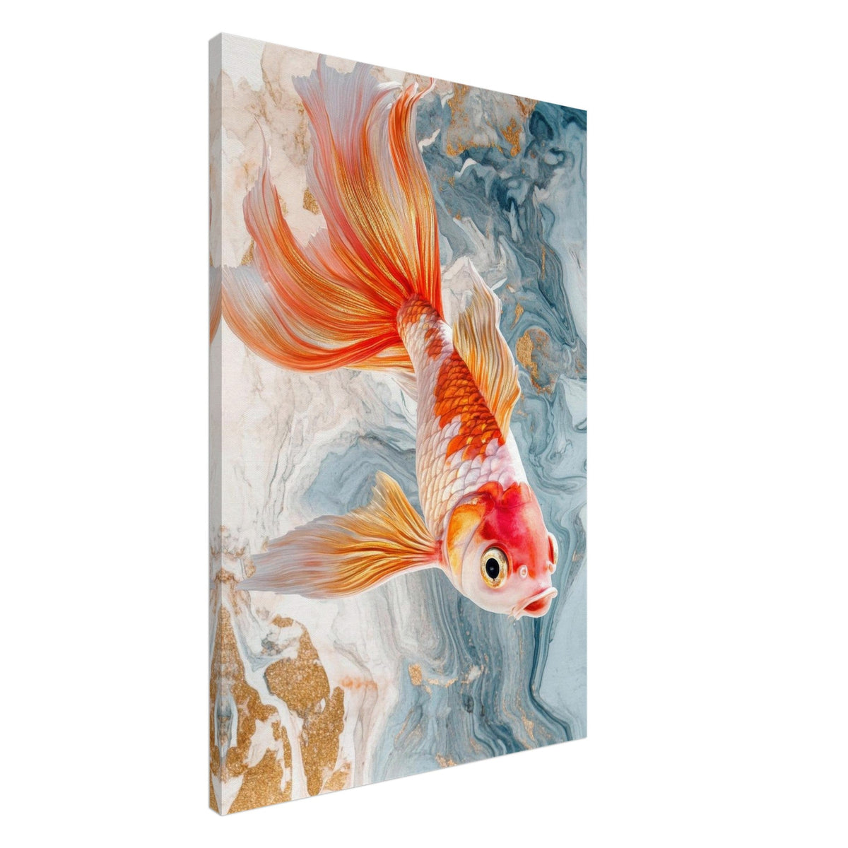 Bright tropical fish with gold - Shop Ai Art WebShop - Digital Art online Store