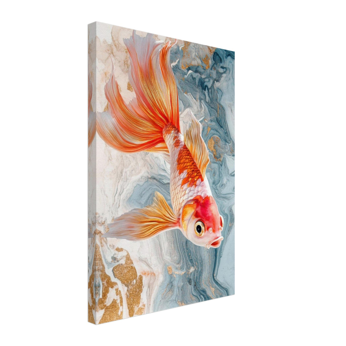 Bright tropical fish with gold - Shop Ai Art WebShop - Digital Art online Store