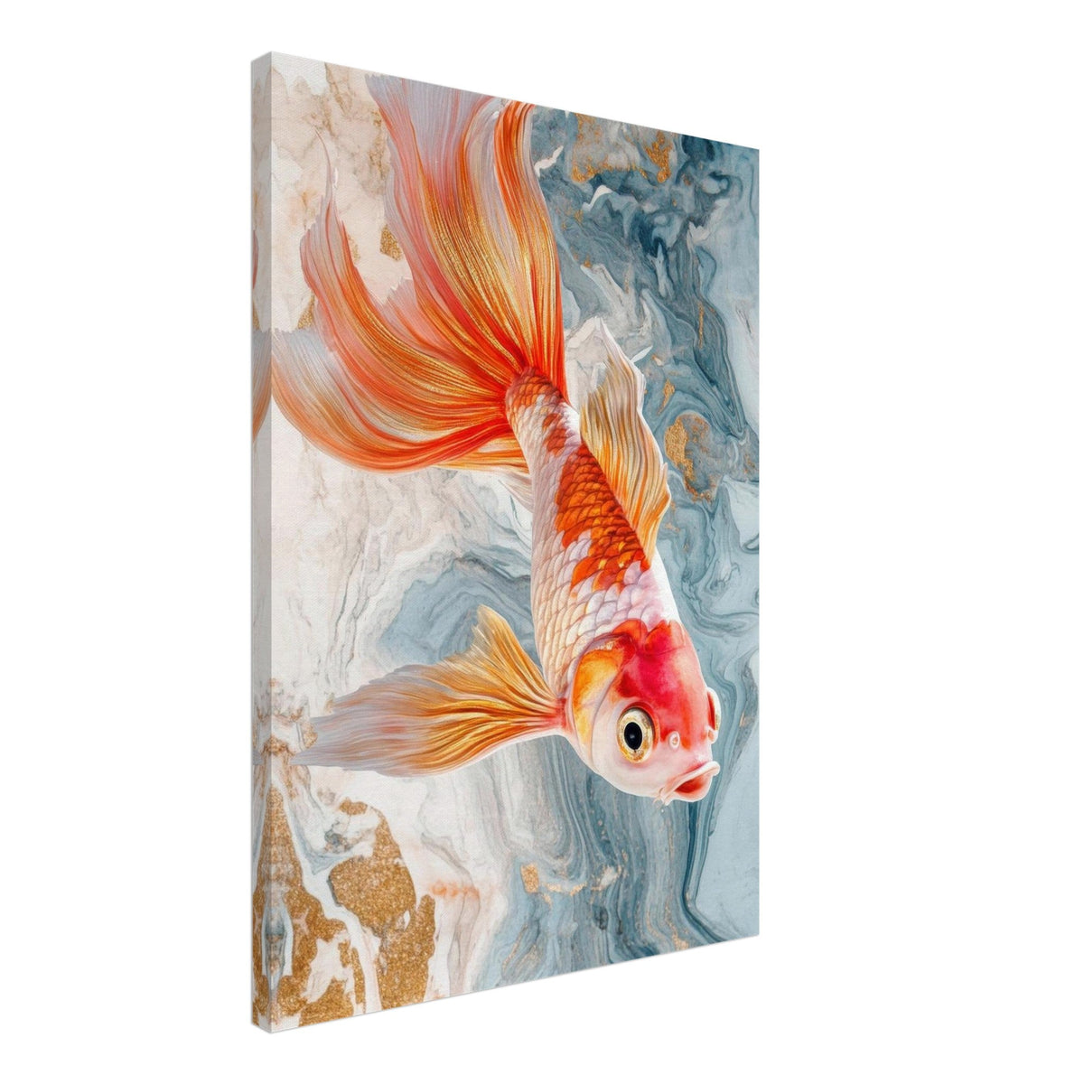 Bright tropical fish with gold - Shop Ai Art WebShop - Digital Art online Store
