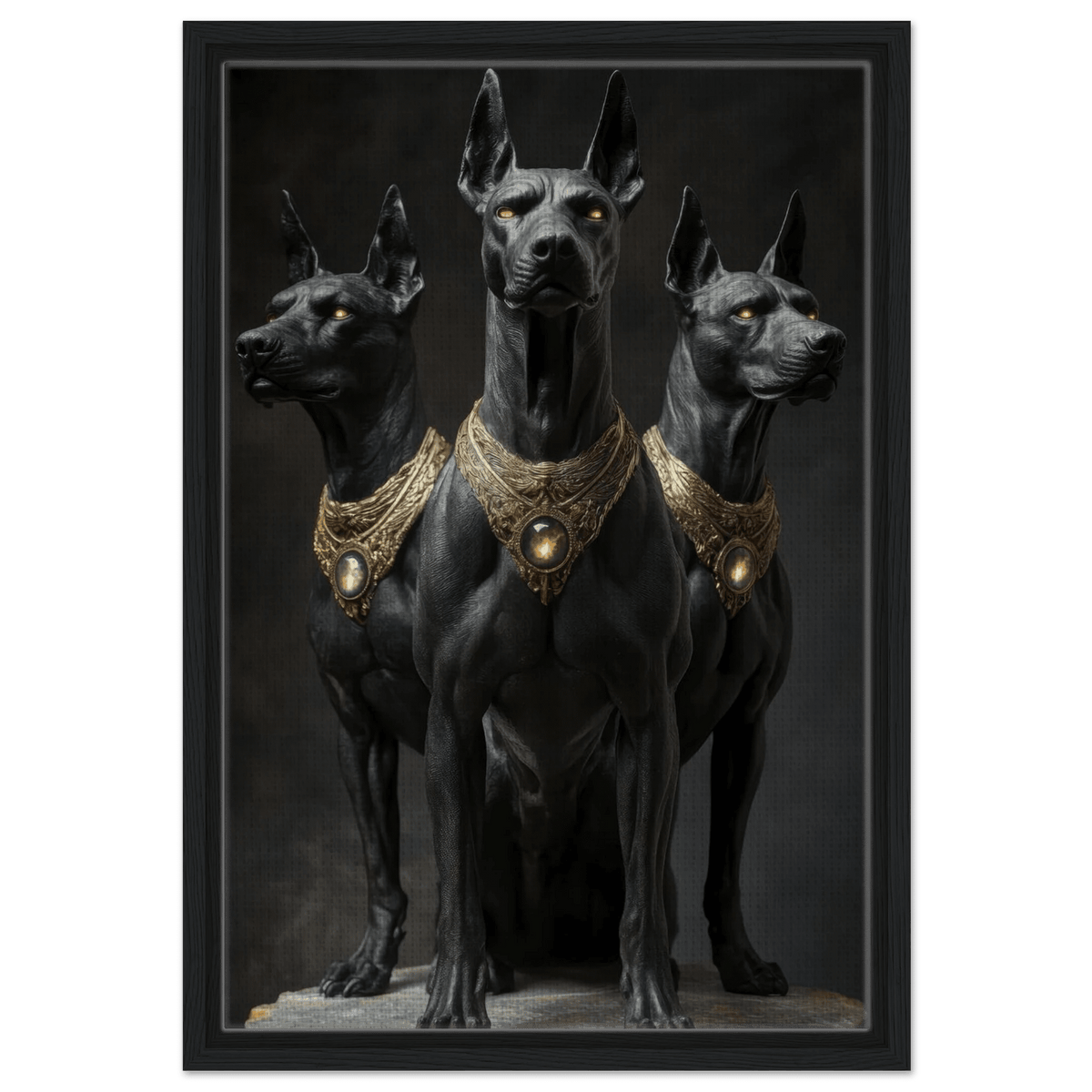 Cerberus the three Fantasy Dog Art - Shop Ai Art WebShop - Digital Art online Store