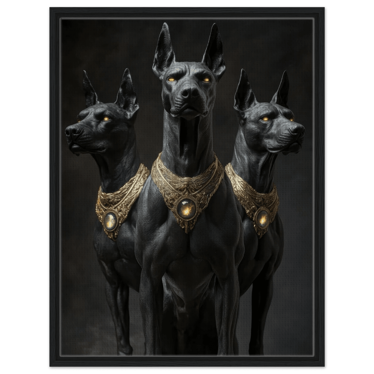 Cerberus the three Fantasy Dog Art - Shop Ai Art WebShop - Digital Art online Store