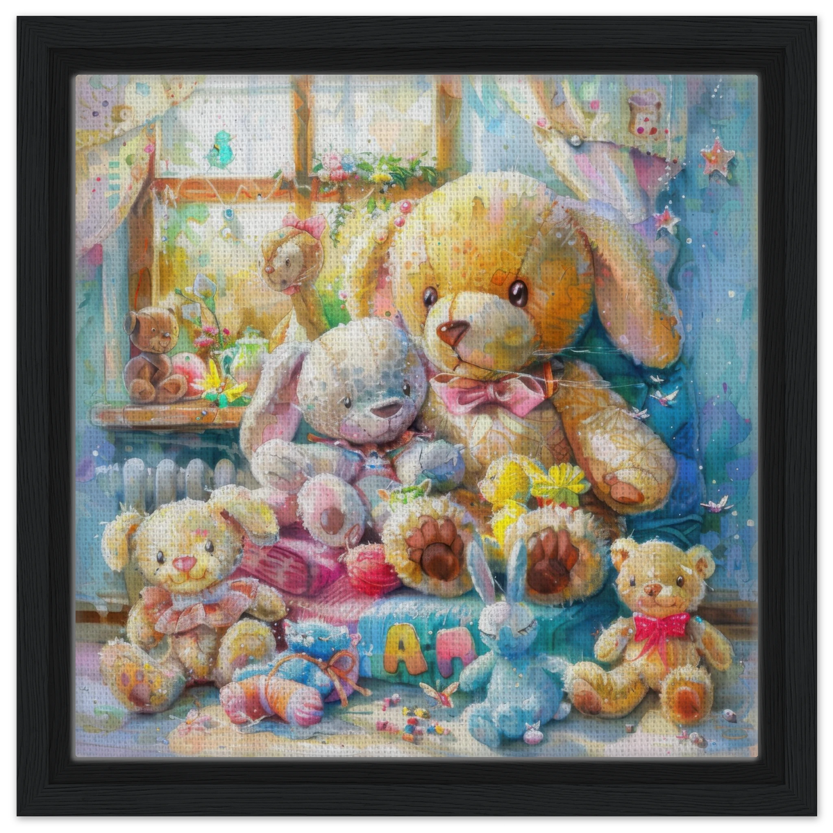 Children Kids Room Art Cozy Cuddle Bears - Shop Ai Art WebShop - Digital Art online Store