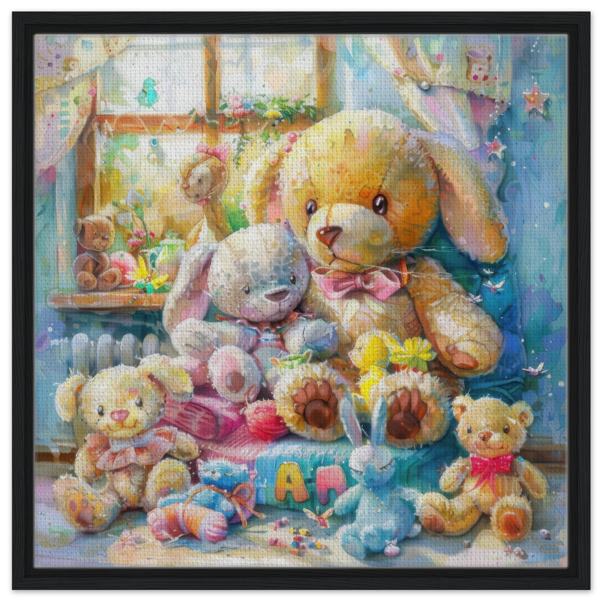 Children Kids Room Art Cozy Cuddle Bears - Shop Ai Art WebShop - Digital Art online Store