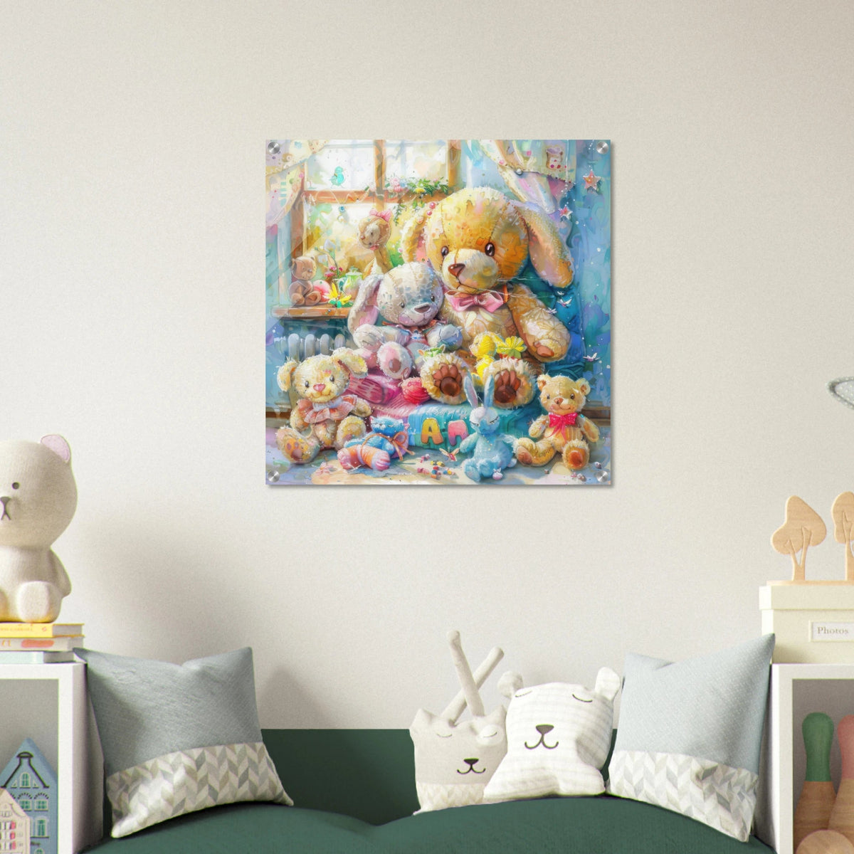 Children Kids Room Art Cozy Cuddle Bears - Shop Ai Art WebShop - Digital Art online Store