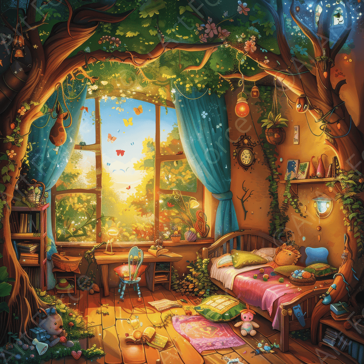 Children Kids Room Art Fantasy Land 10 - Shop Ai Art WebShop - Digital Art online Store