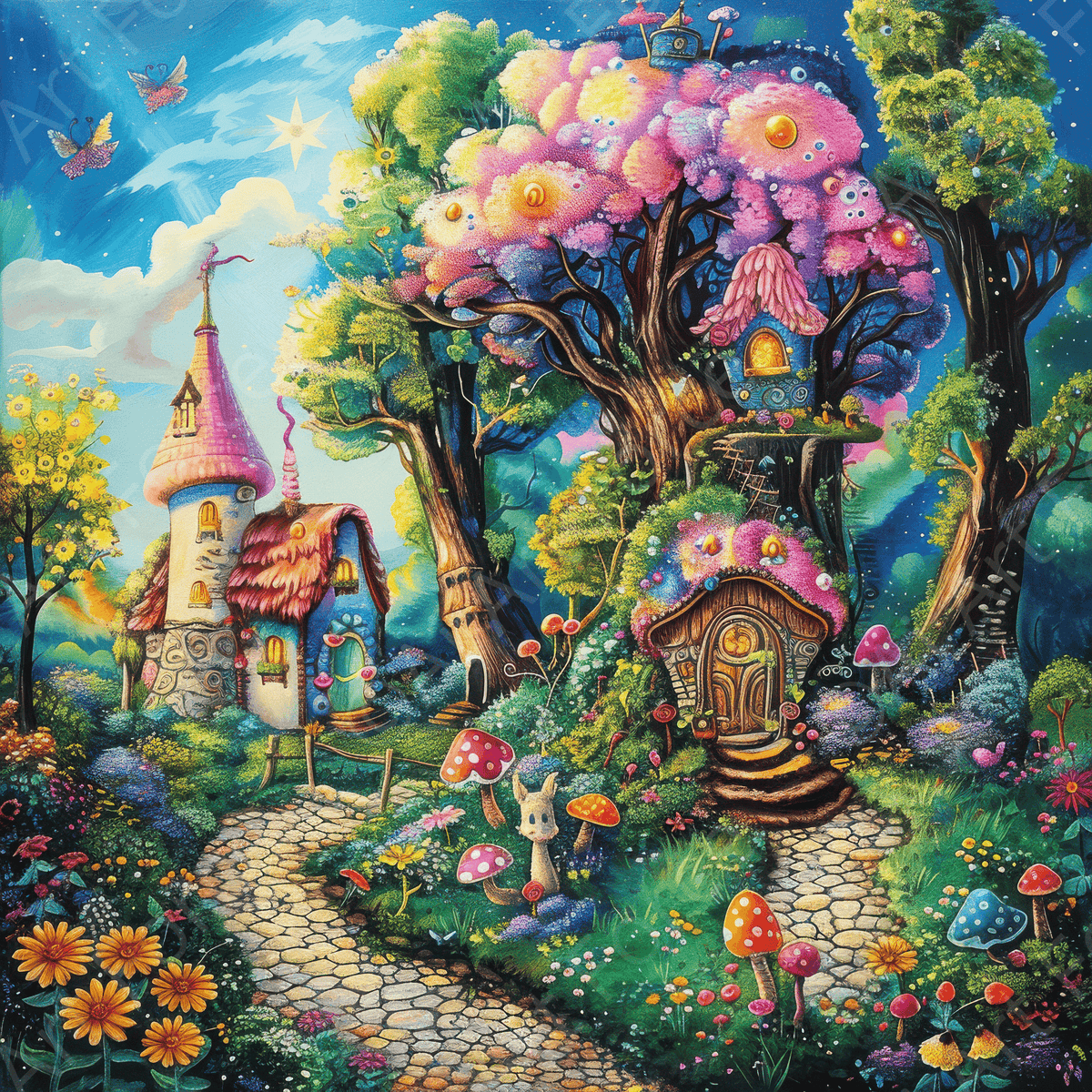 Children Kids Room Art Fantasy Land 15 - Shop Ai Art WebShop - Digital Art online Store