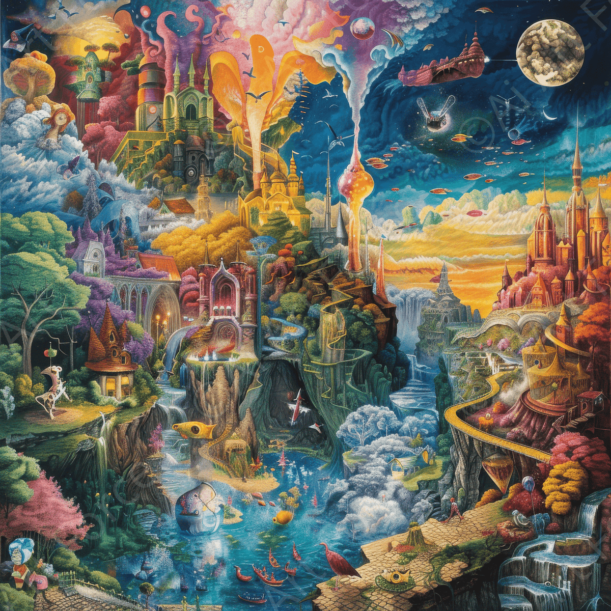 Children Kids Room Art Fantasy Land 19 - Shop Ai Art WebShop - Digital Art online Store
