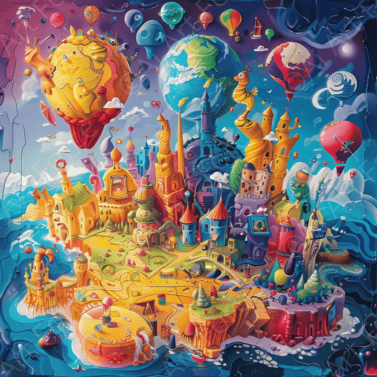 Children Kids Room Art Fantasy Land 3 - Shop Ai Art WebShop - Digital Art online Store