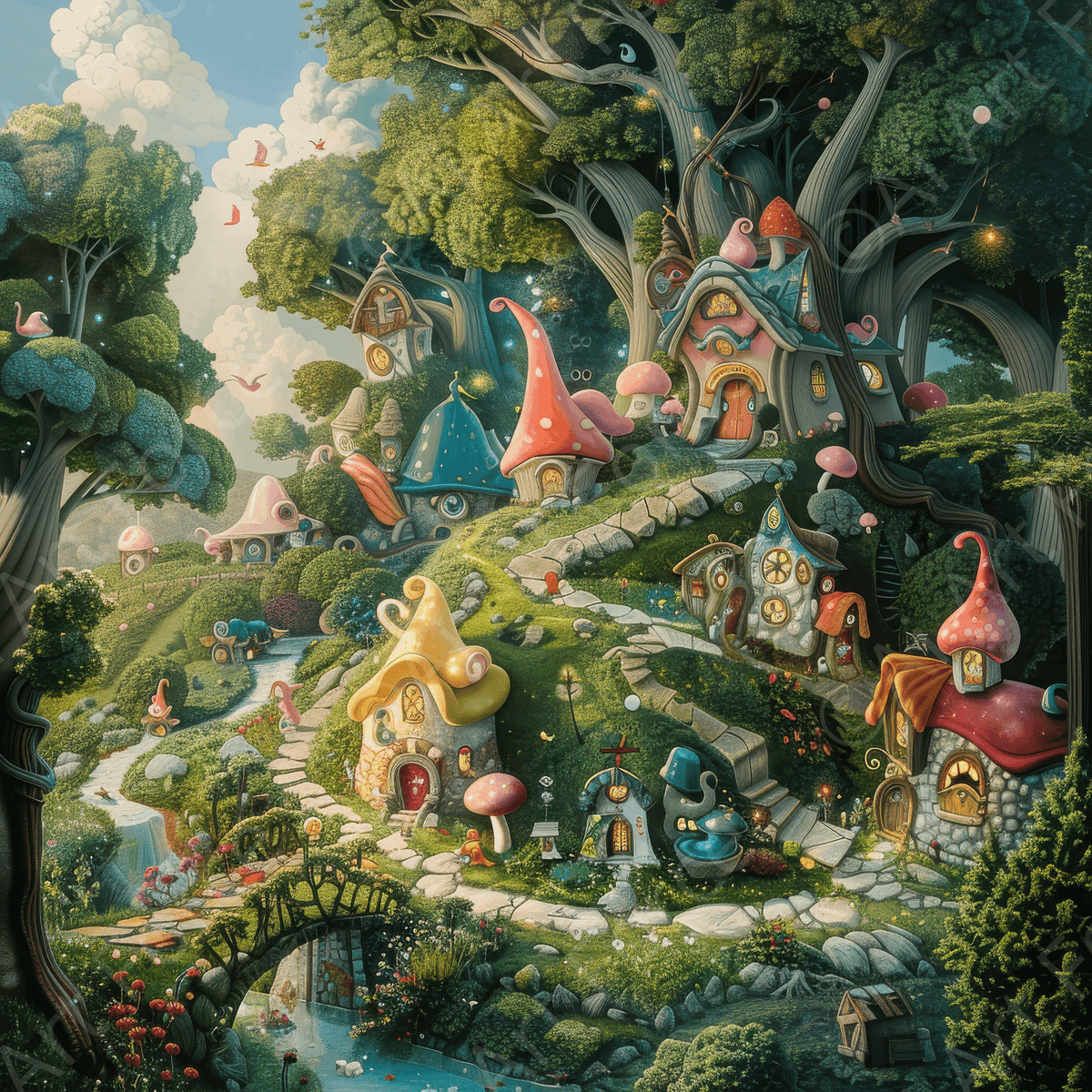 Children Kids Room Art Fantasy Land - Shop Ai Art WebShop - Digital Art online Store