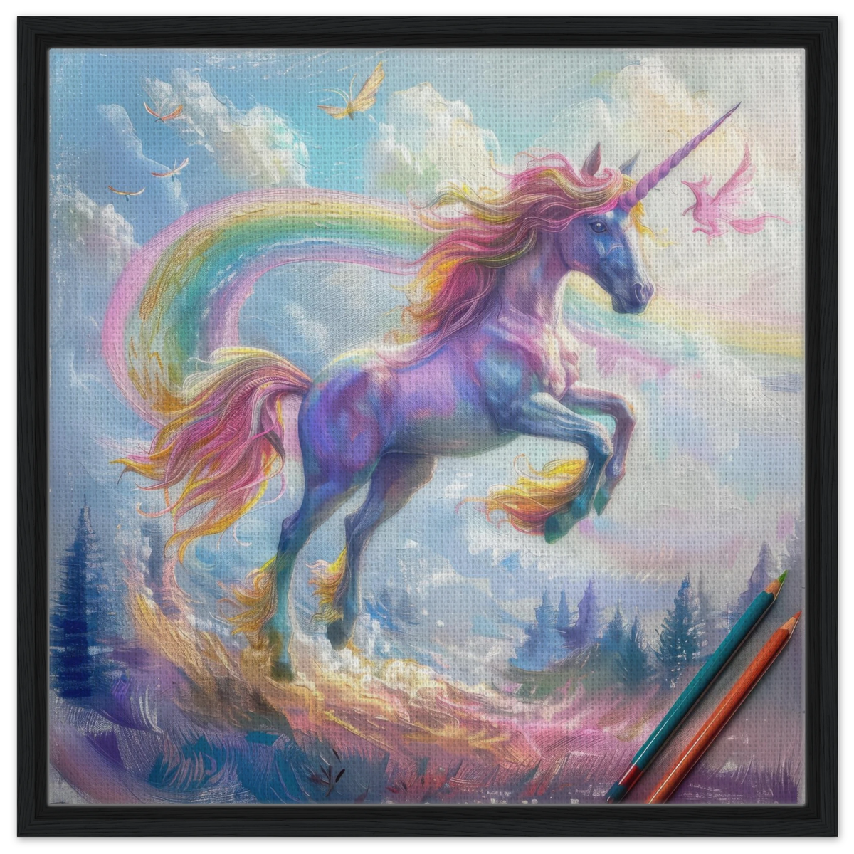 Children Kids Room Art Unicorn Fantasy 3 - Shop Ai Art WebShop - Digital Art online Store