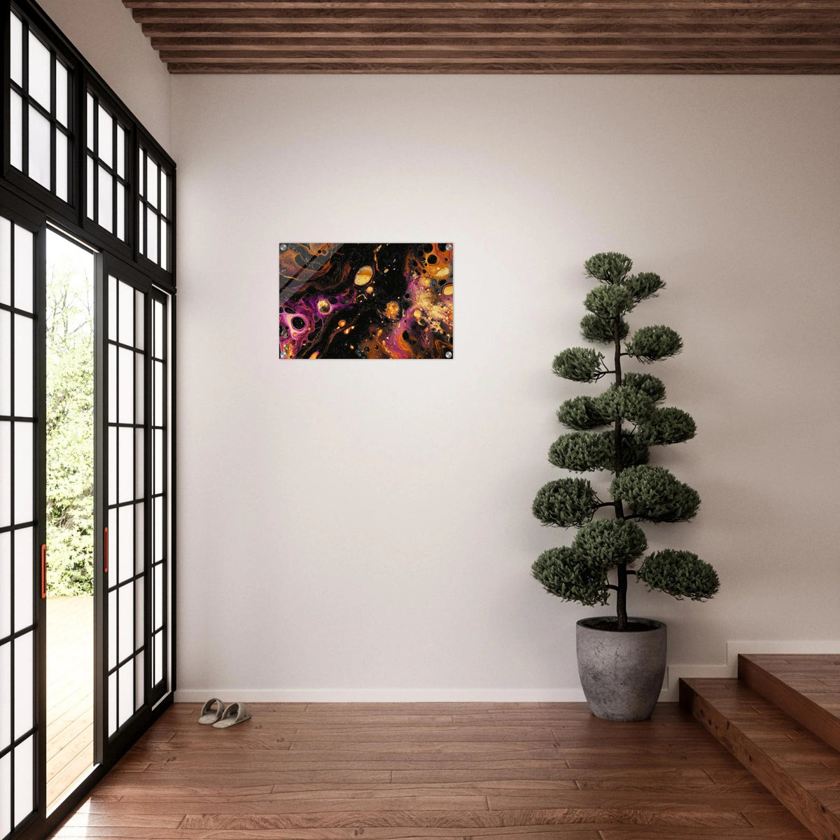 Chromatic Abyss A dark infinite void punctured 7 - Shop Ai Art WebShop - Digital Art online Store