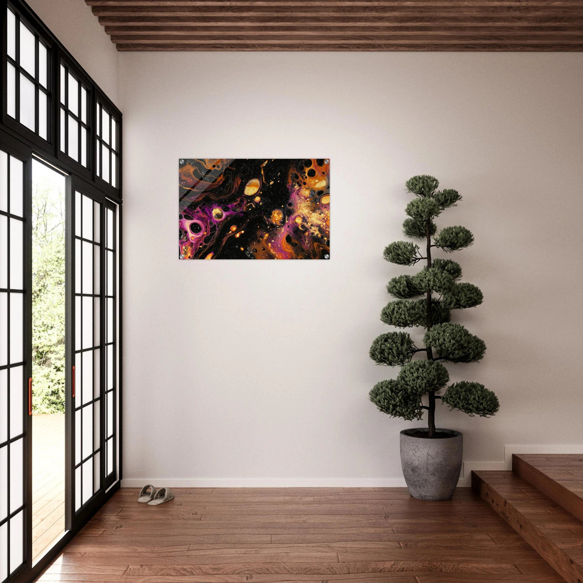Chromatic Abyss A dark infinite void punctured 7 - Shop Ai Art WebShop - Digital Art online Store