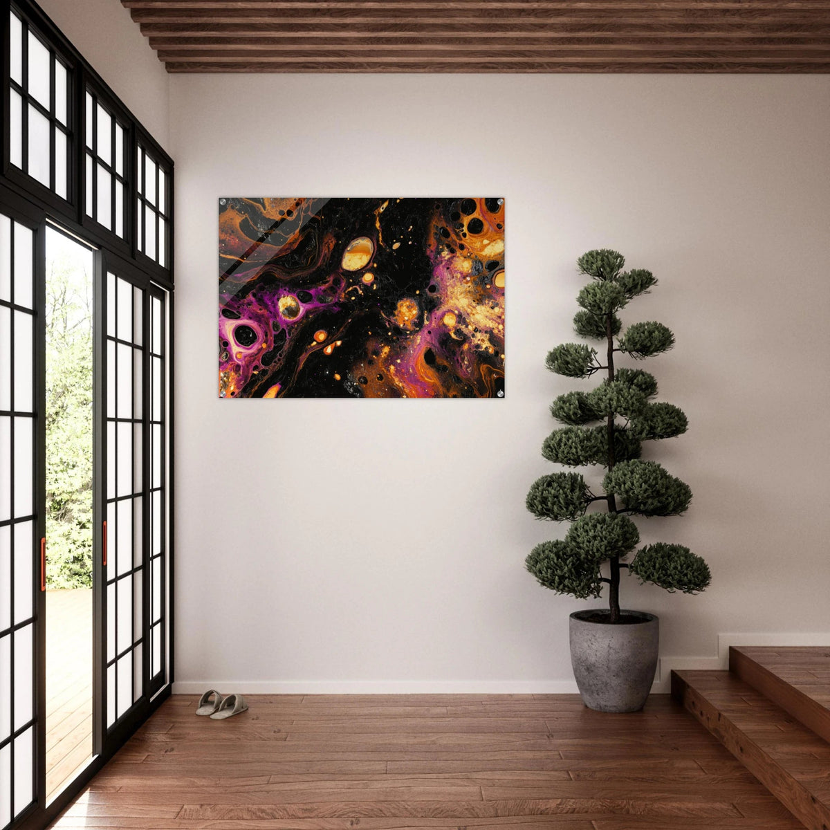 Chromatic Abyss A dark infinite void punctured 7 - Shop Ai Art WebShop - Digital Art online Store