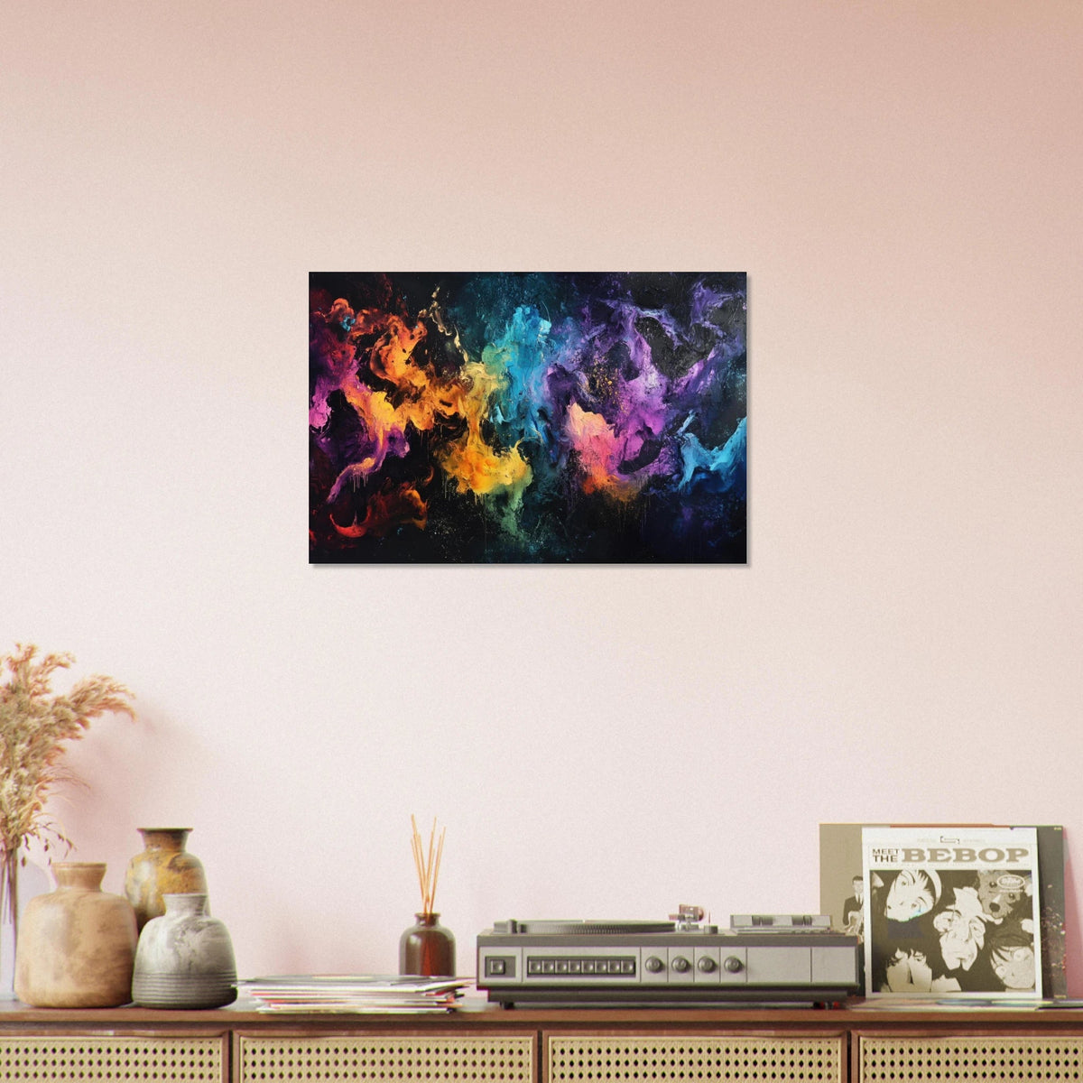 Chromatic Abyss A dark infinite void punctured - Shop Ai Art WebShop - Digital Art online Store