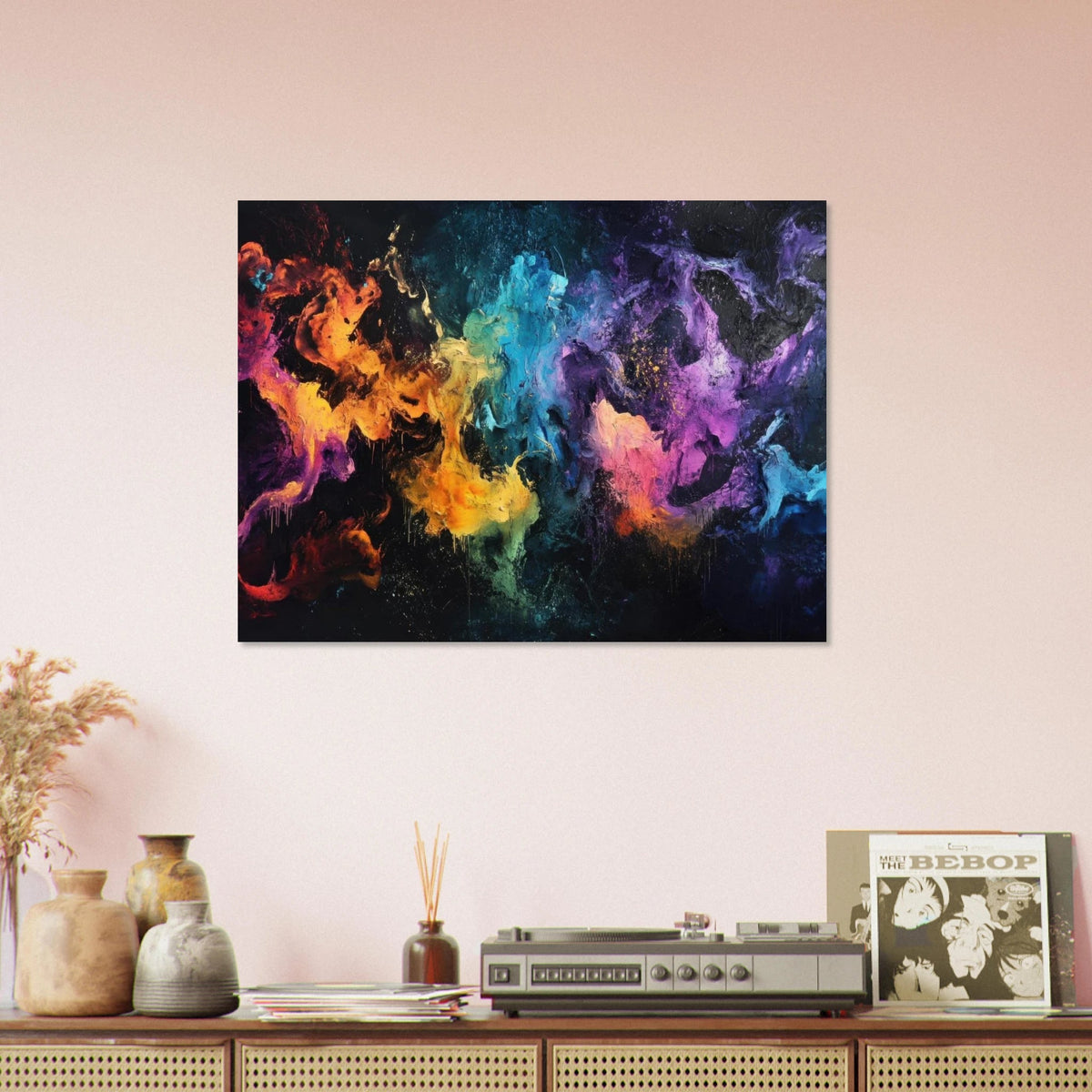 Chromatic Abyss A dark infinite void punctured - Shop Ai Art WebShop - Digital Art online Store