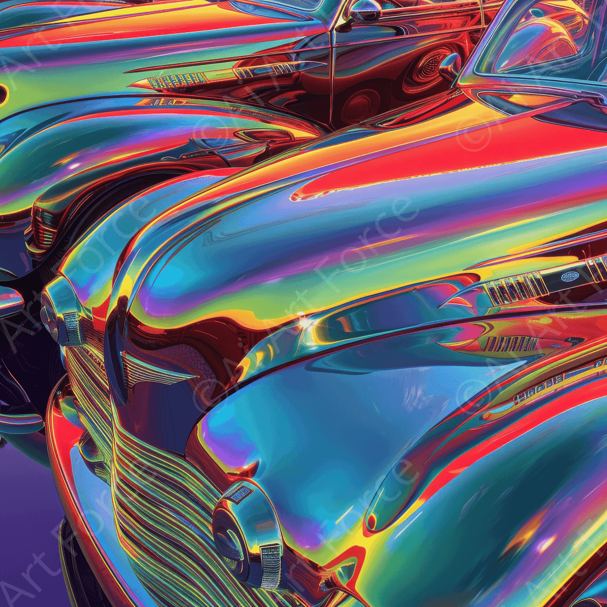 Classic Cars Art 4 - Shop Ai Art WebShop - Digital Art online Store