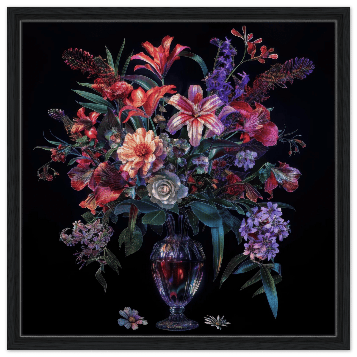 Colorfull Flower Art 14 - Shop Ai Art WebShop - Digital Art online Store