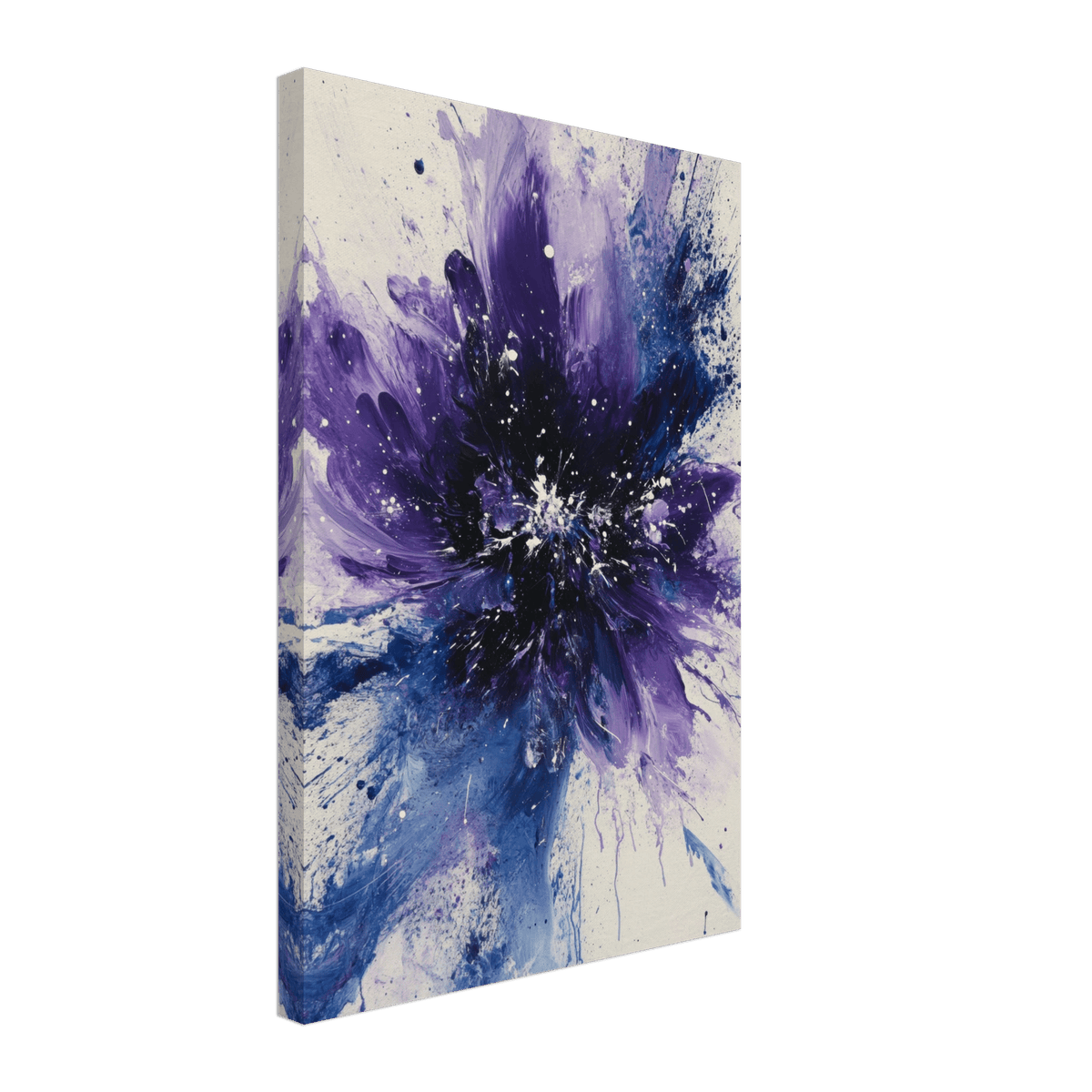 Cosmic Bloom An abstract explosion of deep purple - Shop Ai Art WebShop - Digital Art online Store