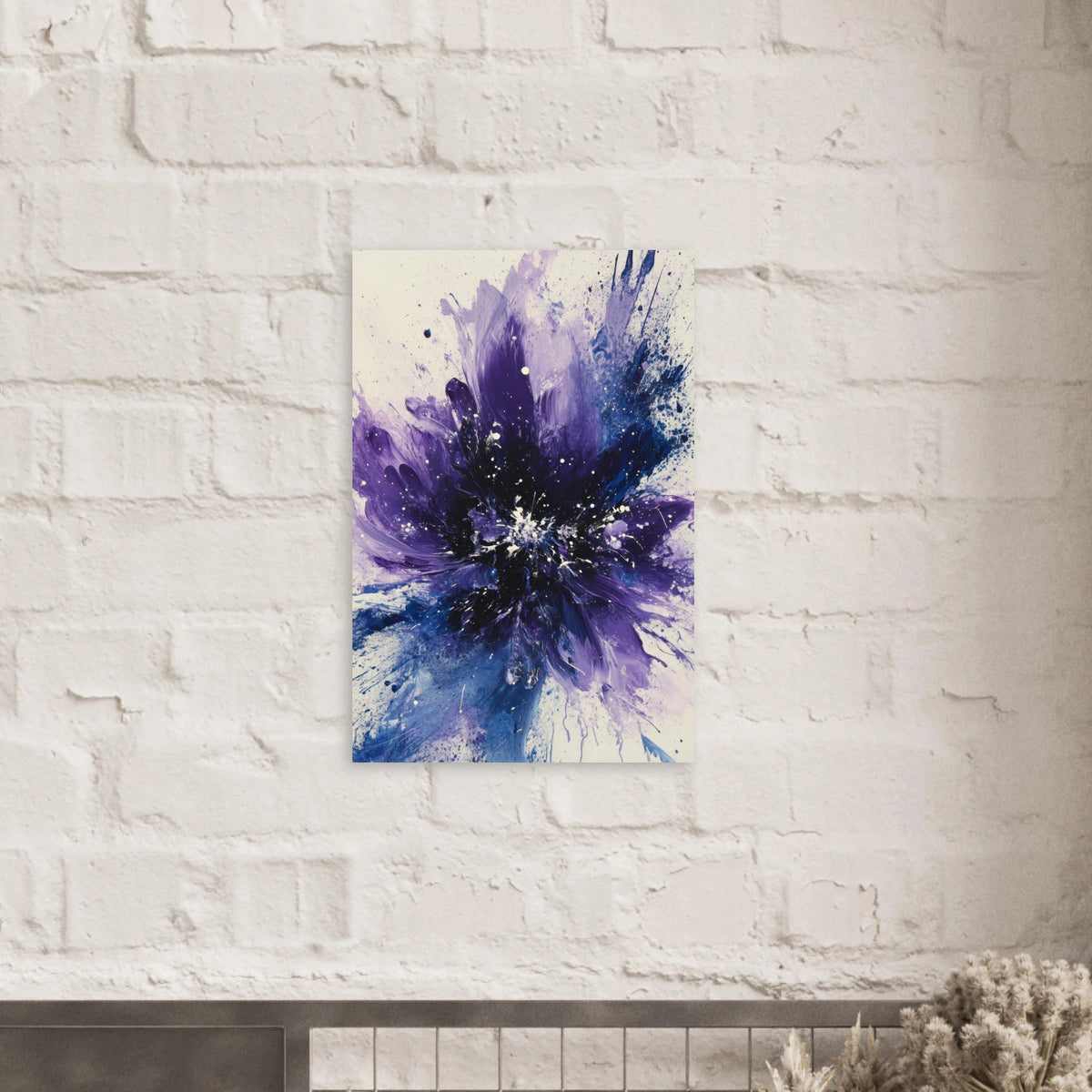 Cosmic Bloom An abstract explosion of deep purple - Shop Ai Art WebShop - Digital Art online Store