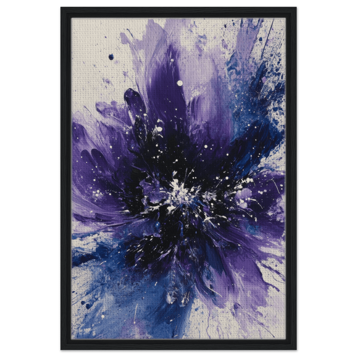 Cosmic Bloom An abstract explosion of deep purple - Shop Ai Art WebShop - Digital Art online Store