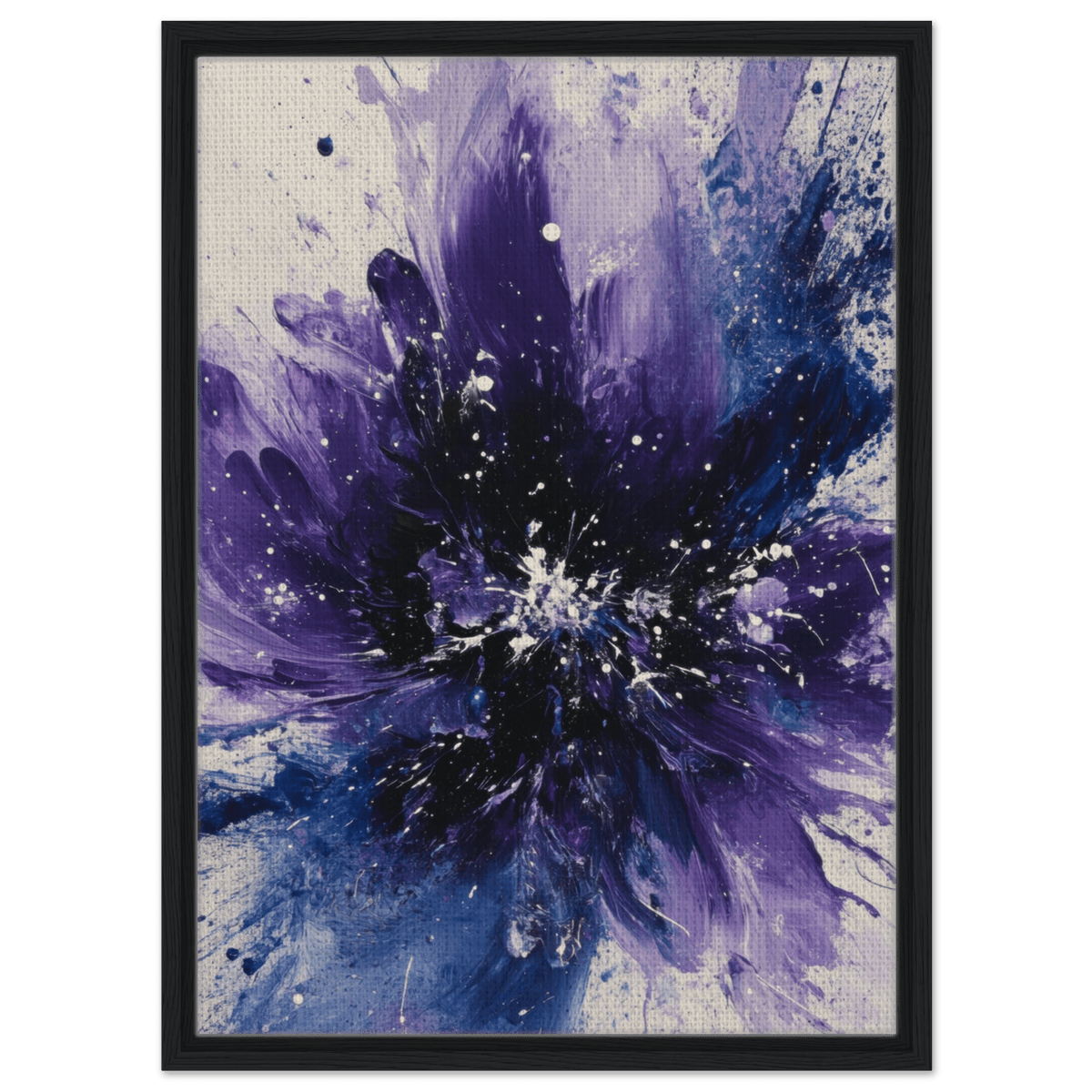 Cosmic Bloom An abstract explosion of deep purple - Shop Ai Art WebShop - Digital Art online Store