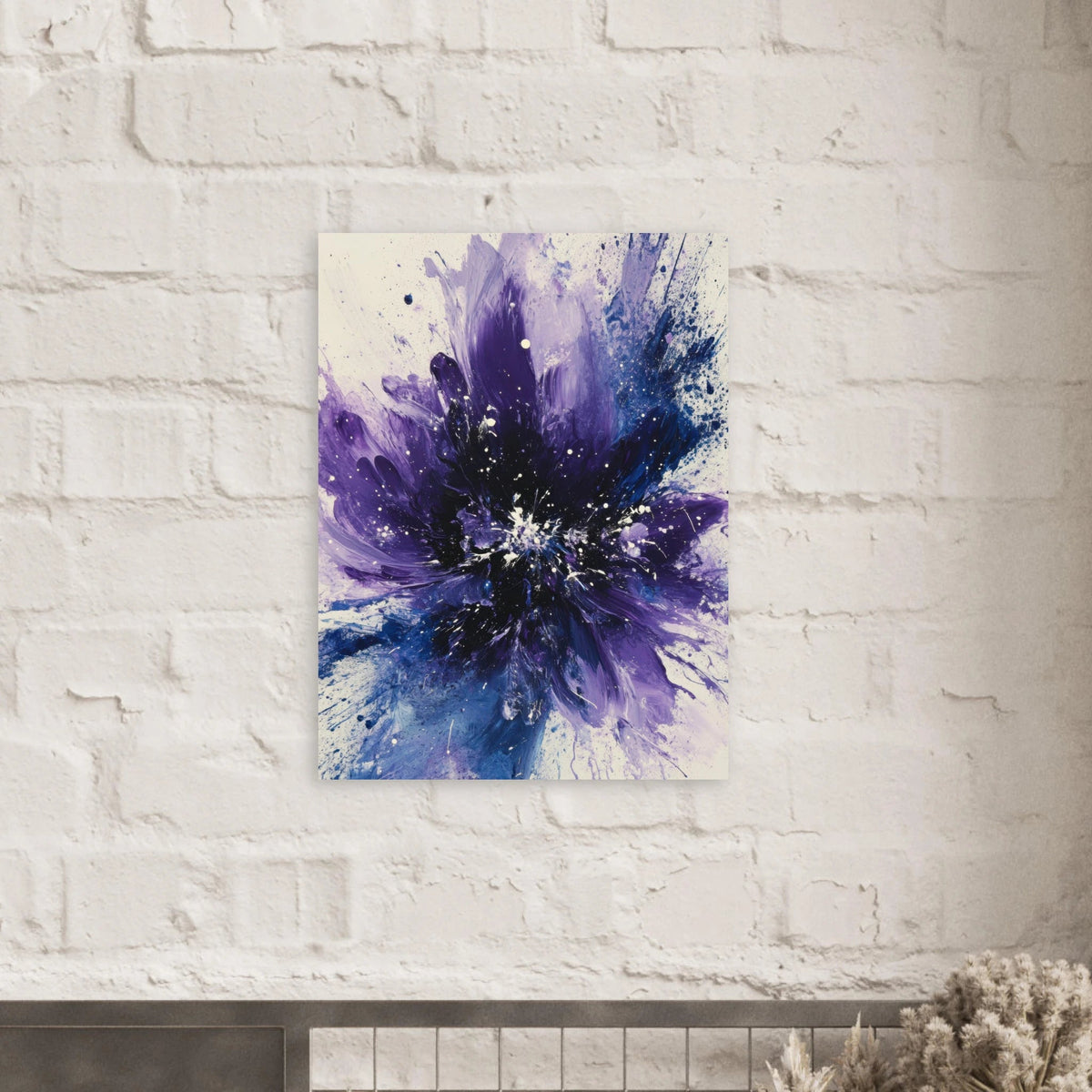 Cosmic Bloom An abstract explosion of deep purple - Shop Ai Art WebShop - Digital Art online Store