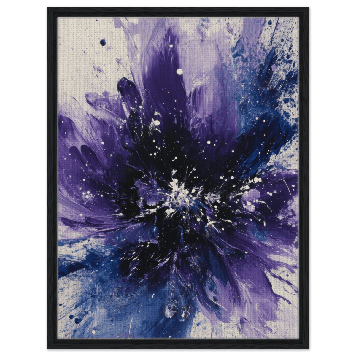 Cosmic Bloom An abstract explosion of deep purple - Shop Ai Art WebShop - Digital Art online Store