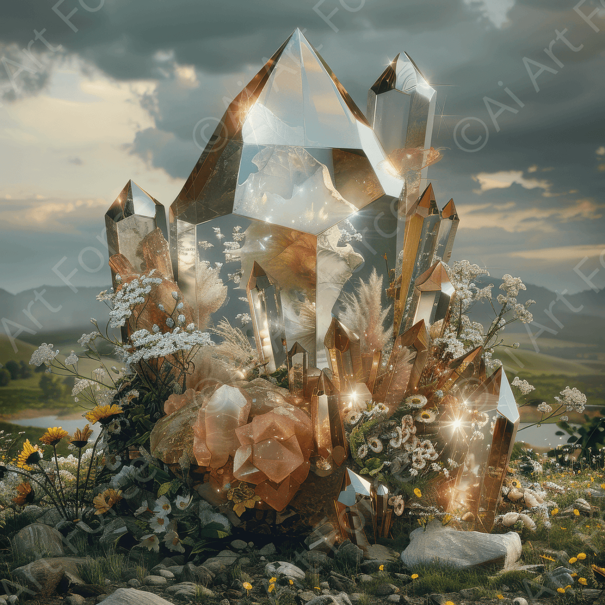 Crystal Fantasy 2 - Shop Ai Art WebShop - Digital Art online Store