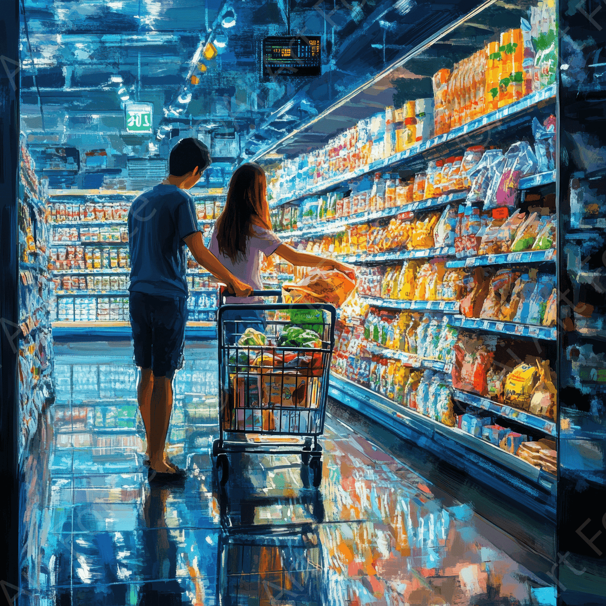 Daily Life 2 - Shop Ai Art WebShop - Digital Art online Store