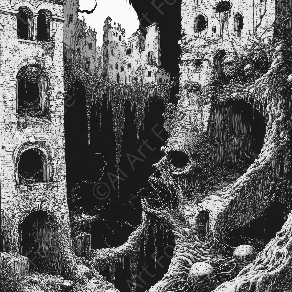 Dark Path Art 3 - Shop Ai Art WebShop - Digital Art online Store