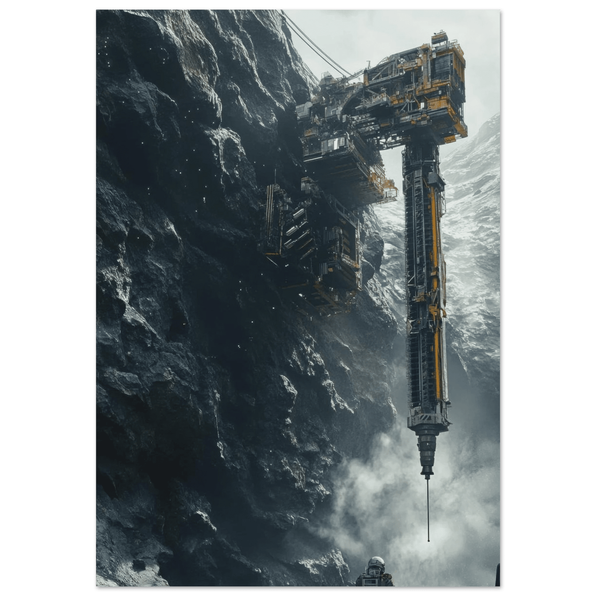Deep Space Mining Operation A colossal osteoid 2 - Shop Ai Art WebShop - Digital Art online Store