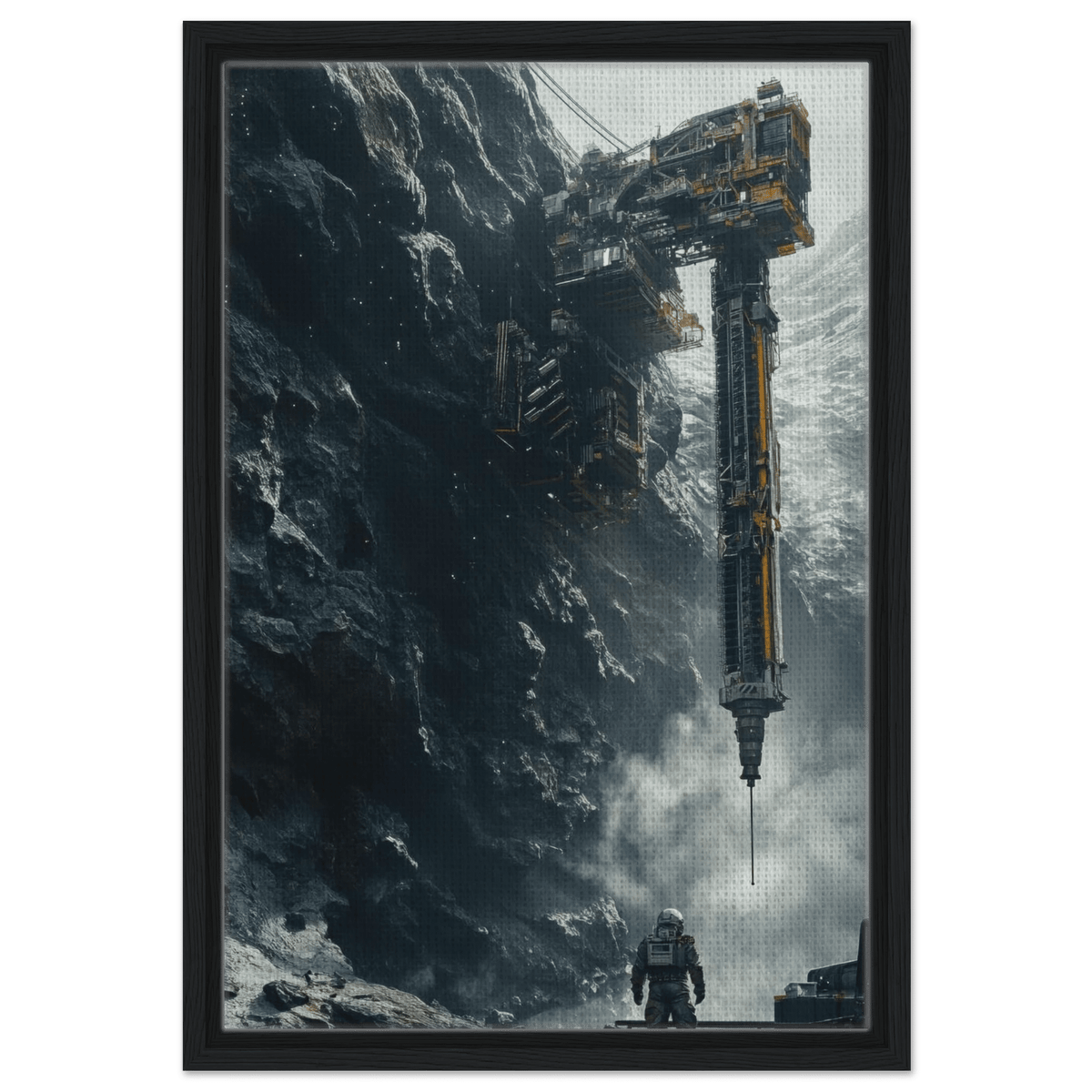 Deep Space Mining Operation A colossal osteoid 2 - Shop Ai Art WebShop - Digital Art online Store