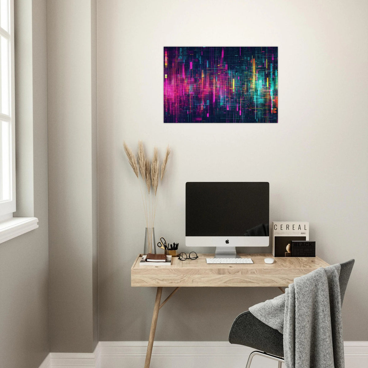 Digital Pulse A chaotic burst of pitch - inspired - Shop Ai Art WebShop - Digital Art online Store