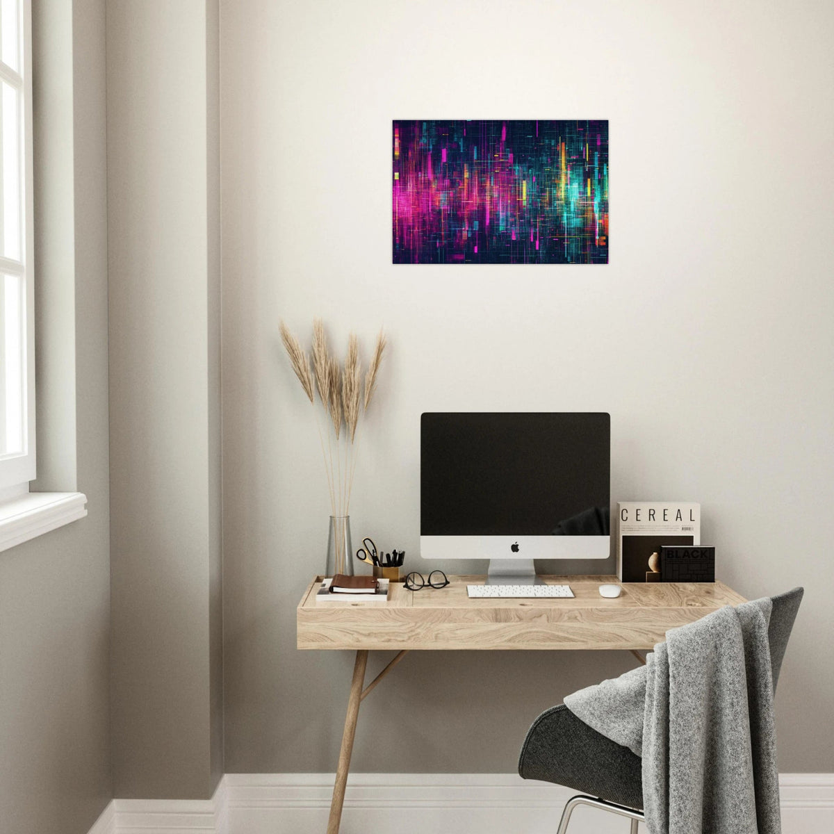 Digital Pulse A chaotic burst of pitch - inspired - Shop Ai Art WebShop - Digital Art online Store