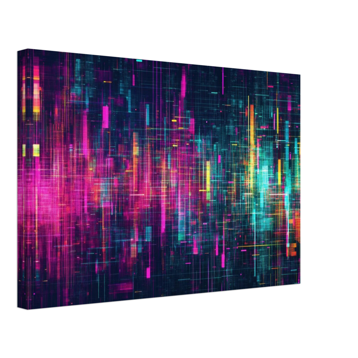 Digital Pulse A chaotic burst of pitch - inspired - Shop Ai Art WebShop - Digital Art online Store
