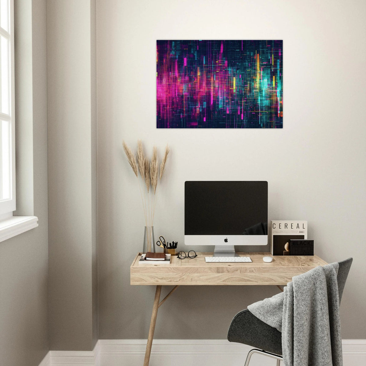 Digital Pulse A chaotic burst of pitch - inspired - Shop Ai Art WebShop - Digital Art online Store