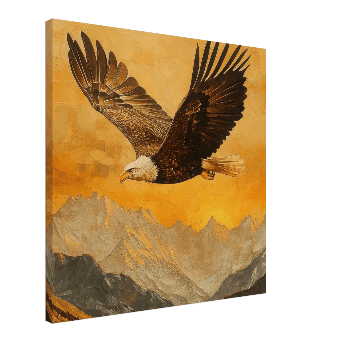 Eagle Soaring Over Mountains 2 - Shop Ai Art WebShop - Digital Art online Store