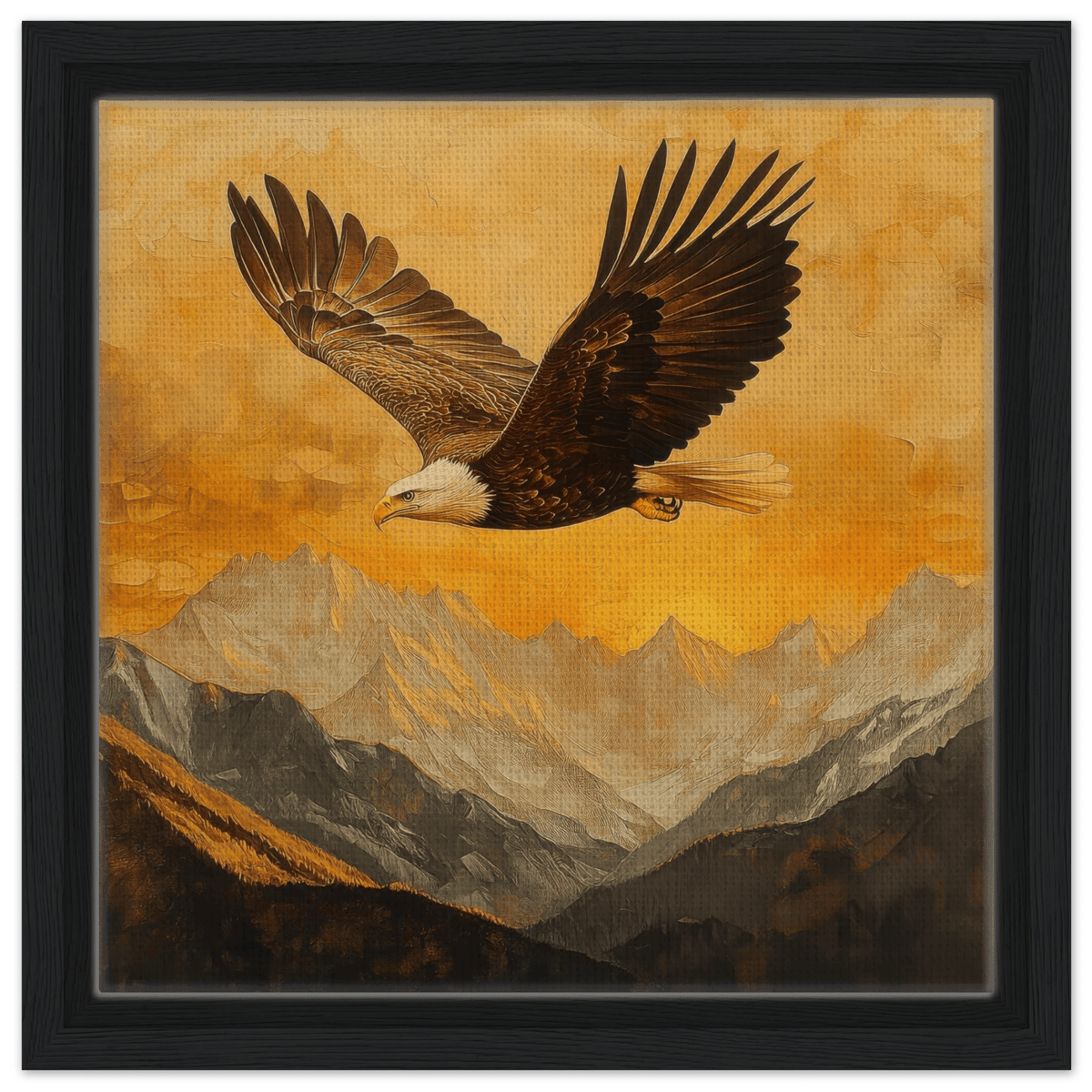 Eagle Soaring Over Mountains 2 - Shop Ai Art WebShop - Digital Art online Store