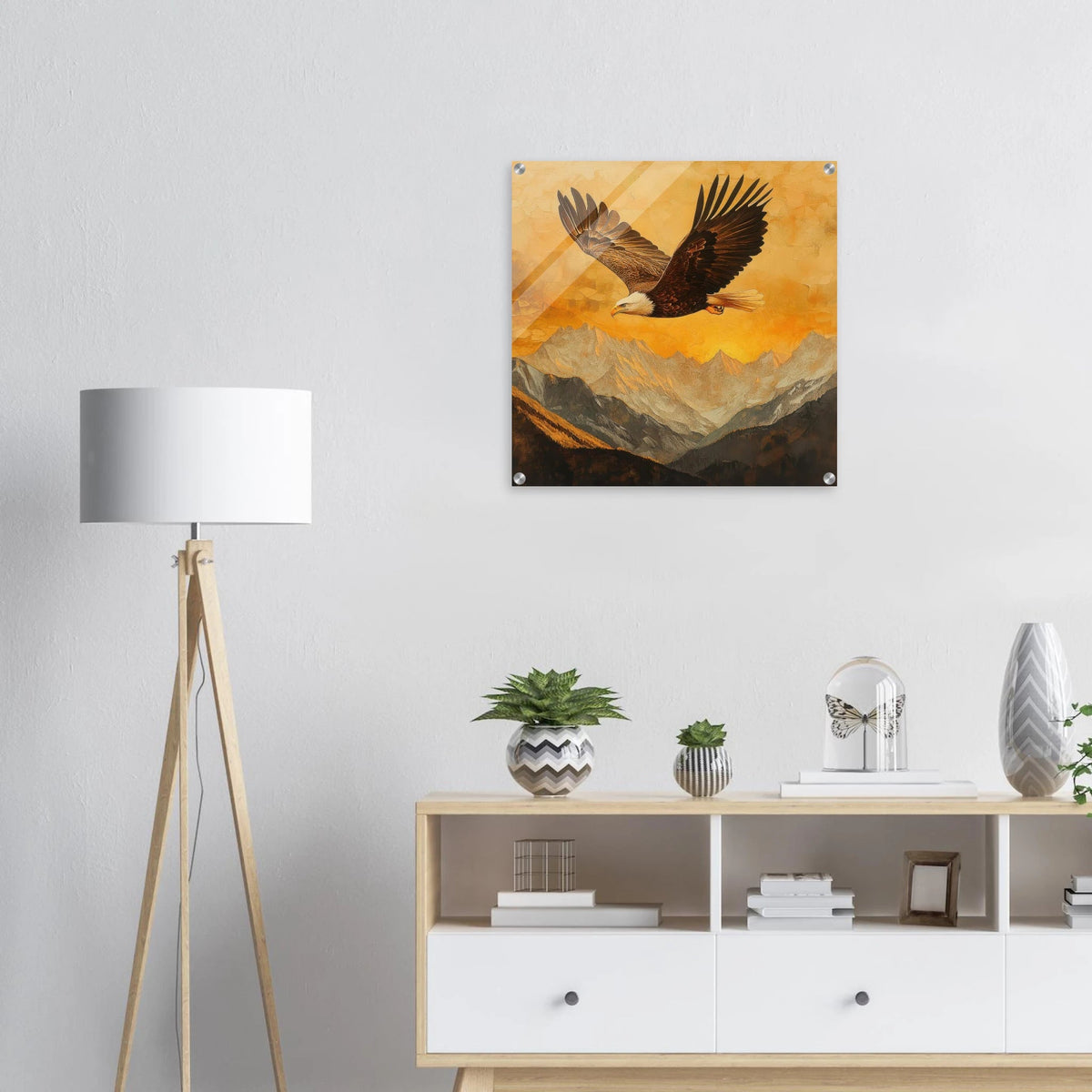 Eagle Soaring Over Mountains 2 - Shop Ai Art WebShop - Digital Art online Store