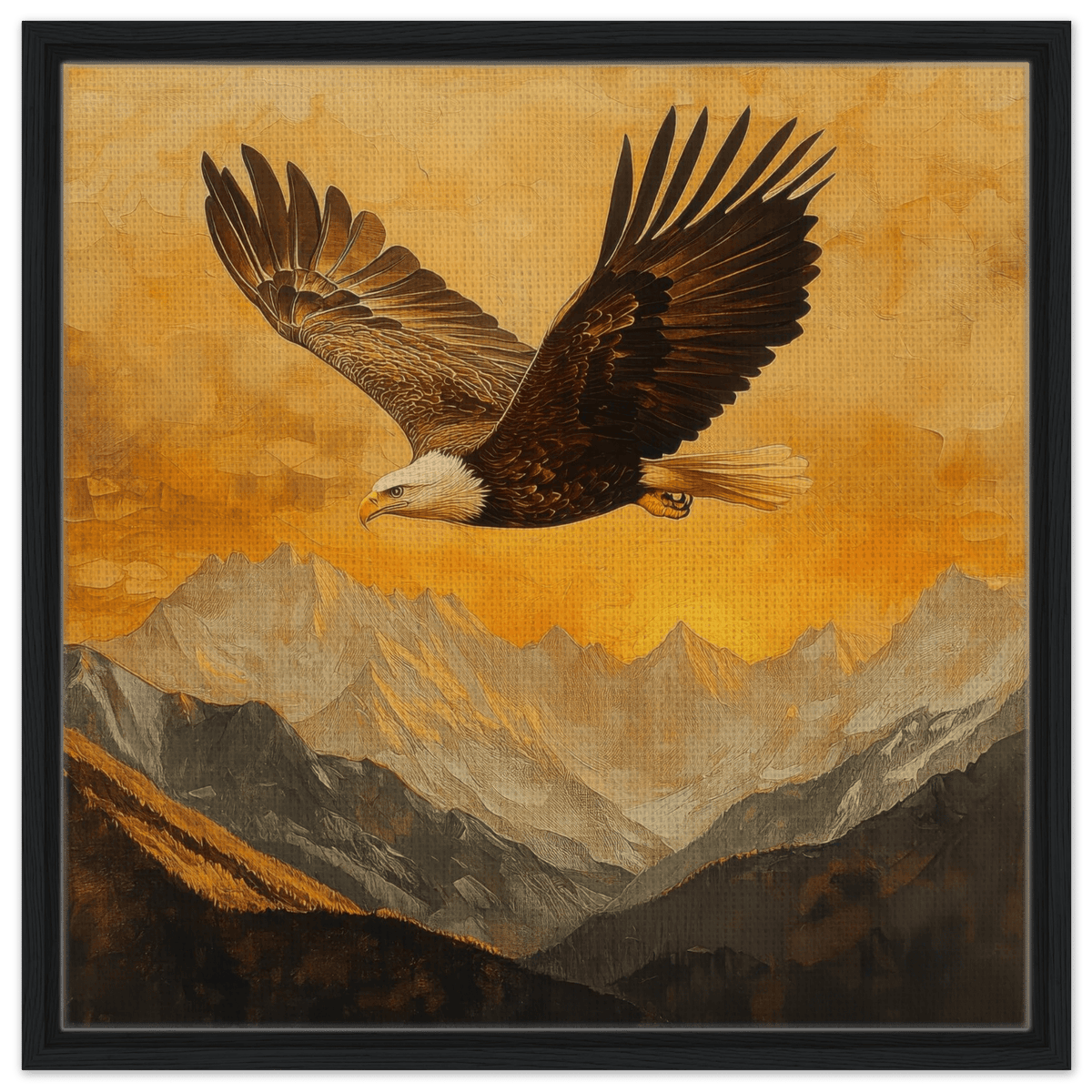 Eagle Soaring Over Mountains 2 - Shop Ai Art WebShop - Digital Art online Store