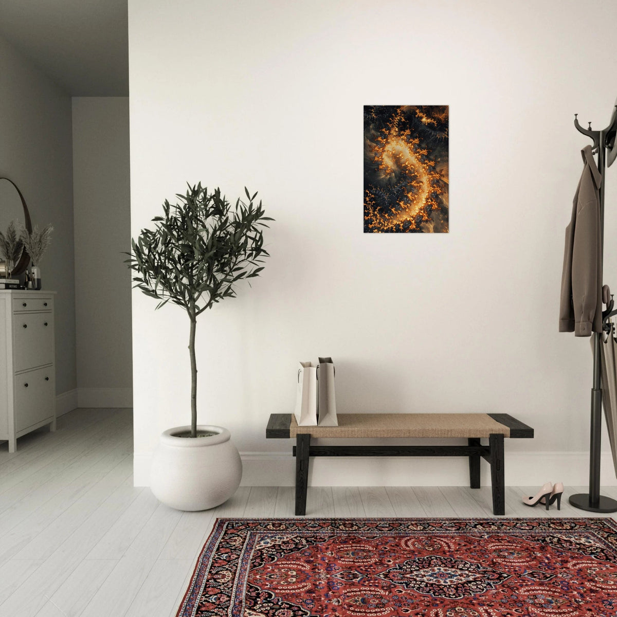 Ember Genesis A volatile burst of molten gold 3 - Shop Ai Art WebShop - Digital Art online Store