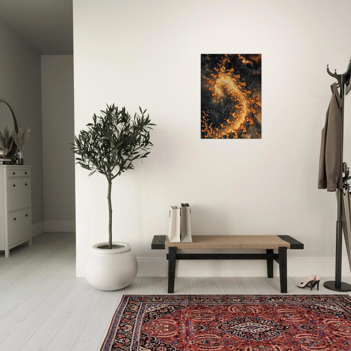 Ember Genesis A volatile burst of molten gold 3 - Shop Ai Art WebShop - Digital Art online Store