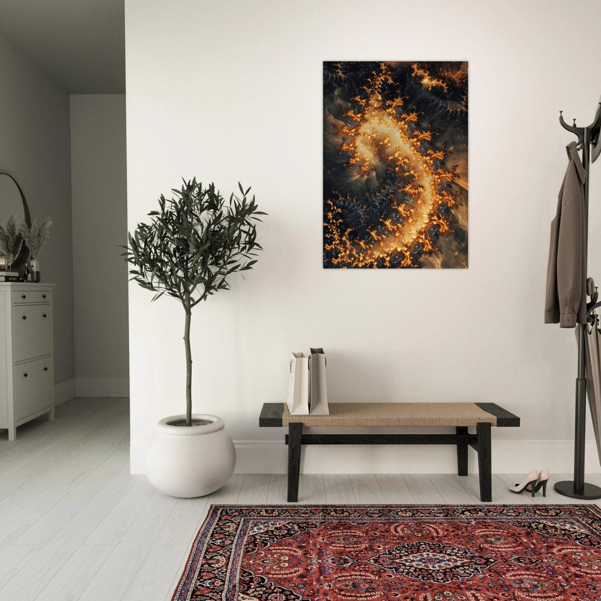 Ember Genesis A volatile burst of molten gold 3 - Shop Ai Art WebShop - Digital Art online Store