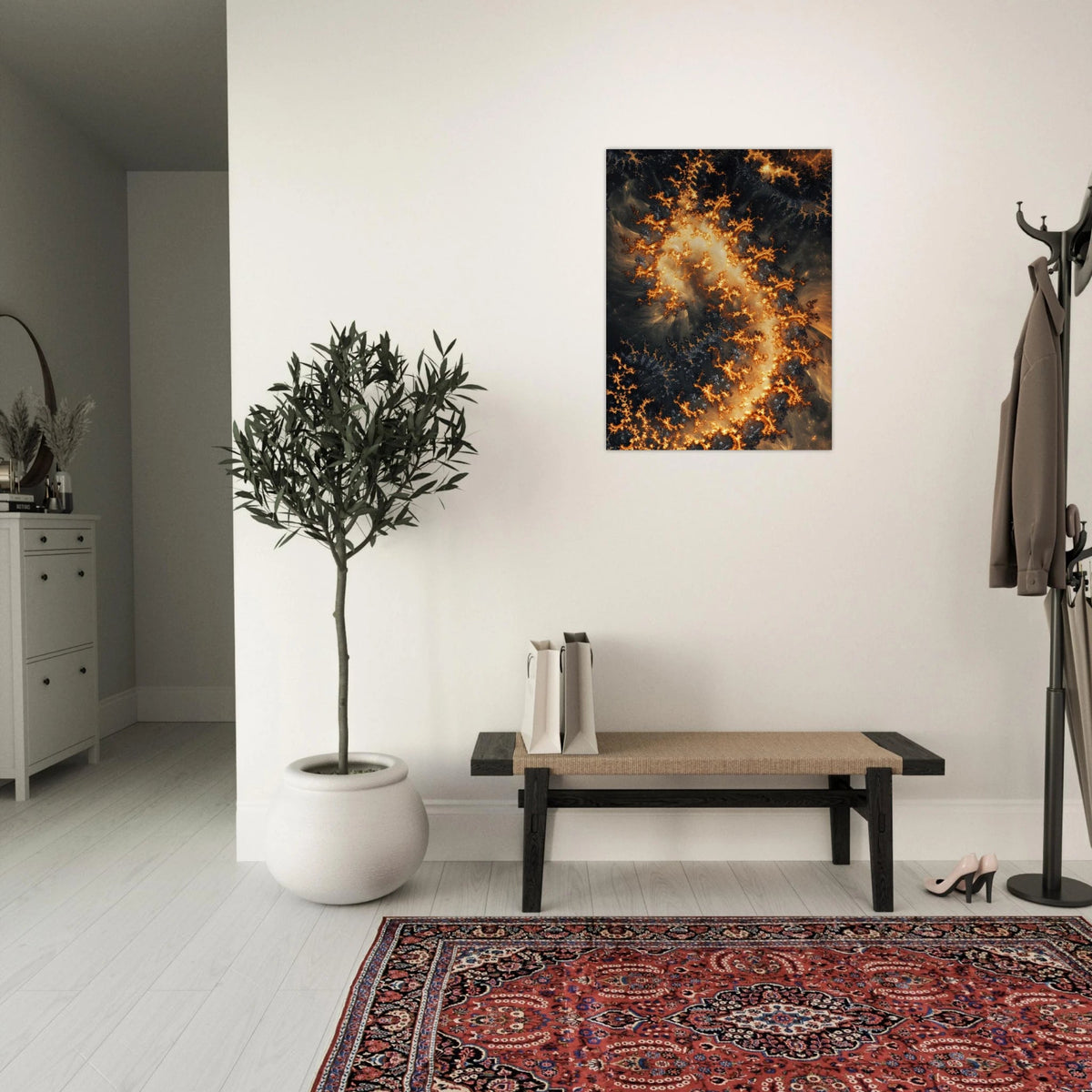 Ember Genesis A volatile burst of molten gold 3 - Shop Ai Art WebShop - Digital Art online Store