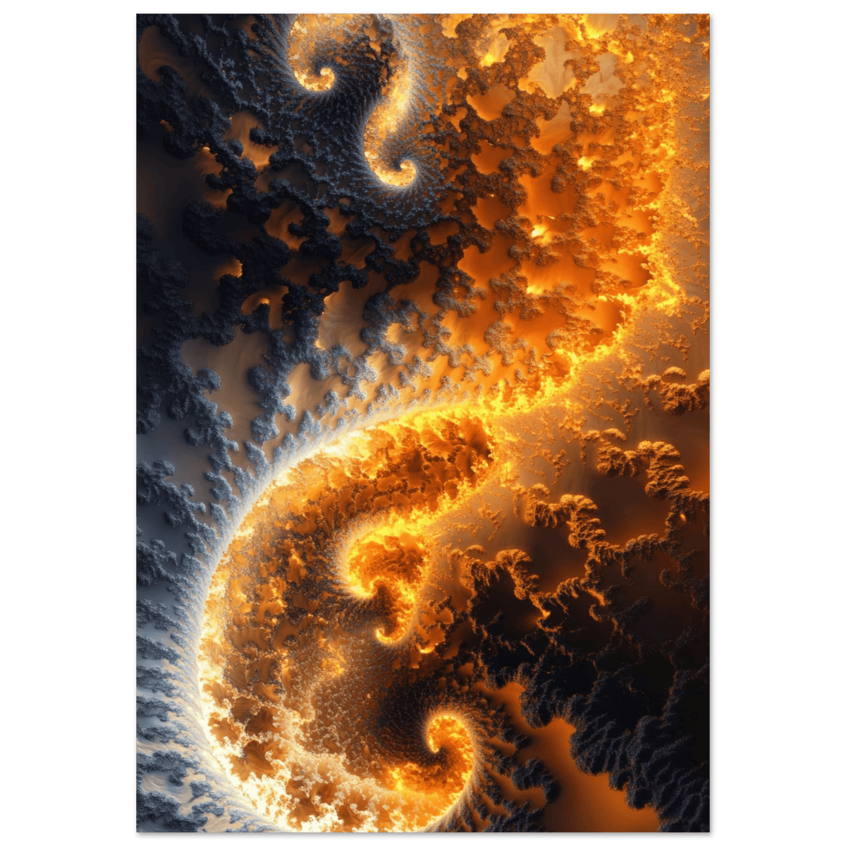 Ember Genesis A volatile burst of molten gold 5 - Shop Ai Art WebShop - Digital Art online Store