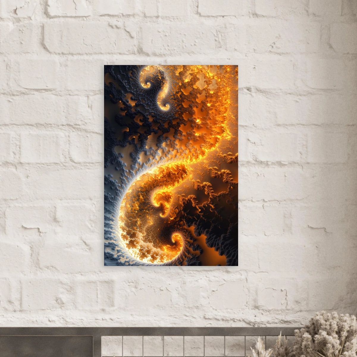 Ember Genesis A volatile burst of molten gold 5 - Shop Ai Art WebShop - Digital Art online Store